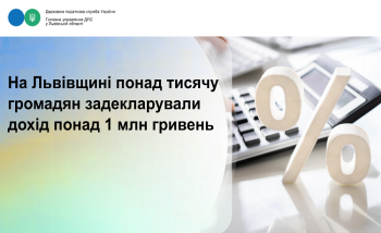 Деклараційна кампанія – 2026: на Львівщині понад тисячу громадян задекларували дохід понад 1 млн гривень 