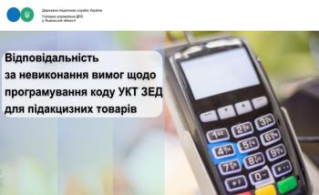 Відповідальність за проведення операцій через РРО/ПРРО без використання режиму програмування найменування підакцизного товару із зазначенням коду товарної підкатегорії 