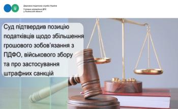 Суд підтвердив позицію податківців щодо збільшення грошового зобовʼязання з ПДФО, військового збору та про застосування штрафних санкцій