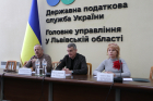 На засіданні Громадської ради начальник ГУ ДПС у Львівській області Микола Никитюк озвучив Публічний звіт про результати діяльності  служби у 2025 році. Фото № 1/0