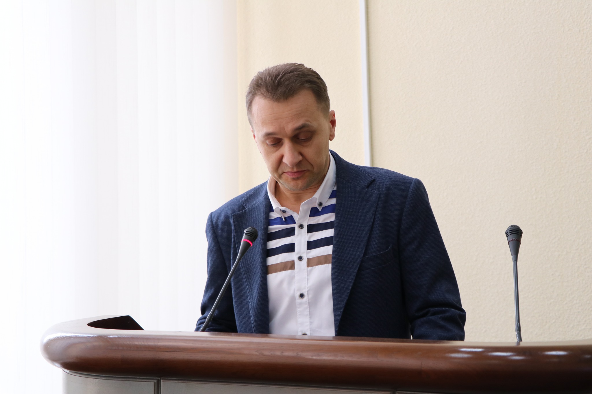 На засіданні Громадської ради начальник ГУ ДПС у Львівській області Микола Никитюк озвучив Публічний звіт про результати діяльності служби у 2025 році. Фото № 4/3